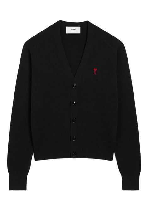cardigan adc uomo nero AMI PARIS | HKC361.001009